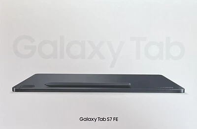 Samsung Galaxy Tab S7 FE 64GB Wi-Fi (T733N) NEU 12,4''-Mystic Black ungeöffnet - Bild 1 von 3