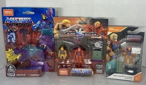 MEGA Construx Skeletor & Panthor, He-Man Vs Beast Man & Beast Man Figure Lot - Picture 1 of 4