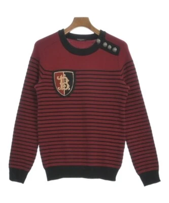 BALMAIN Knitwear/Sweater RedxBlack(Border) XS 2200442335076 - Image 1 of 4