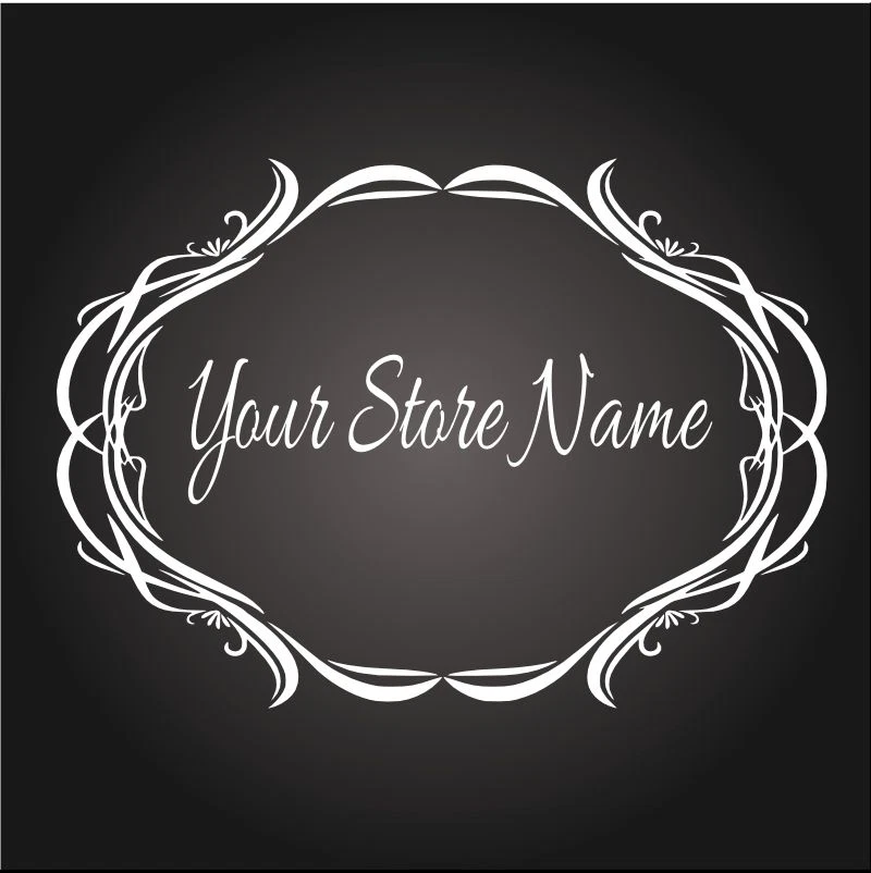 Custom Business Store Name Logo Vinyl Window Decal 22x48 Sticker Sign Glass Hour - Image 1 of 1