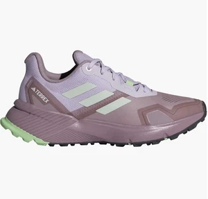 Adidas Womens Terrex Soulstride Trail Athletic Running Shoes Preloved Fig ID7762 - Picture 1 of 12