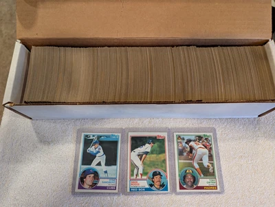 Conjunto parcial de beisebol 1983 Topps 787 cartas Tony Gwynn Ryne Sandberg Wade Boggs controle remoto - Imagem 1 de 4