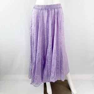 Vintage Savannah Purple Silk Chiffon Skirt Size M Balletcore Casual Fairycore - Picture 1 of 8
