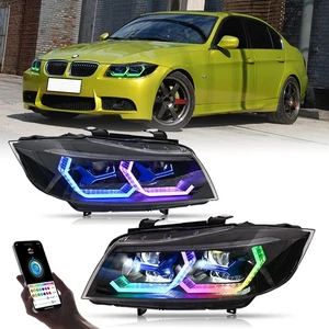 Faro LED RGB para BMW Serie 3 E90 E91 2005-2012 Faros de animación de arranque - Imagen 1 de 24