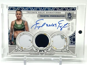 2024 Topps Royalty UFC Relic Signatures /25 Raquel Pennington "Inscribed Rocky" - Picture 1 of 2
