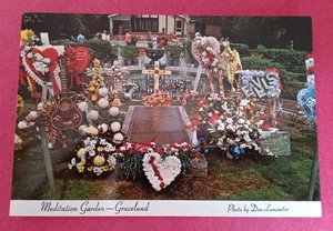 Elvis Presley Meditation Garden Graceland Postkarte ohne Schrift unbespielt ©️ 1980 - Bild 1 von 2