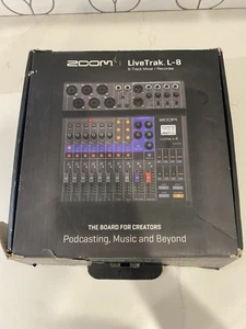 ZOOM LiveTrak L-8 8ch Live Podcast Digital Mixer and Recorder - Picture 1 of 10