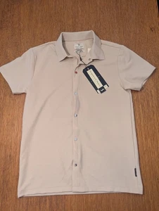 Scott James Snap Up Kragenhemd Kurzarm Herren Größe Medium hellbraun sand - Bild 1 von 18