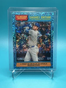 2025 Topps Heritage - Shohei Ohtani - ‘24 Record Breaker Light Blue Sparkle #1 - Picture 1 of 2