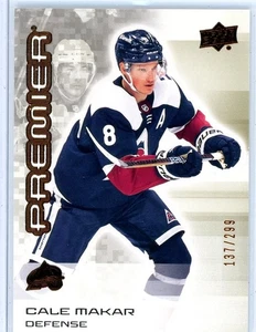 2024-25 U.D. Base de hockey PREMIER #137/299 Colorado Avalanche Cale Makar - Imagen 1 de 2