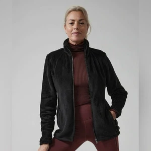 Chaqueta ATHLETA Doble Acogedora Karma Recover Manga Larga Cremallera Completa XL Negra - Imagen 1 de 8