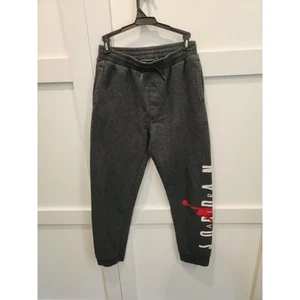 Air Jordan Joggers Youth XL 13-15 158-170cm Gray Logo Vintage - Picture 1 of 7