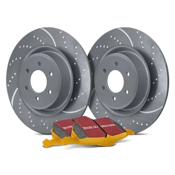 For Hyundai Sonata 05-08 Brake Kit EBC Stage 5 Super Street Dimpled & Slotted Foto 1 de 4