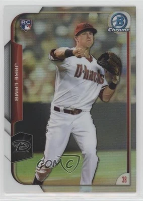 2015 Bowman Chrome Refractor /499 Jake Lamb #168 Rookie RC - Image 1 of 2