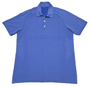 Lululemon Swiftly Tech hellblaues Poloshirt Herren Größe Medium Fitnessstudio Leistung - Bild 1 von 10