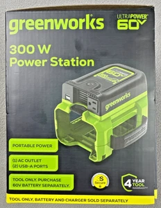 Green works 300W Power Station Ultra Power 60v Portable Power NEW - Picture 1 of 3
