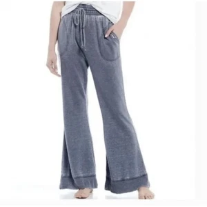 PANTALONES DEPORTIVOS FREE PEOPLE ÍNTIMAMENTE ACOGEDORES COOL MUJER’S GRIS ACAMPANADOS SALÓN - Imagen 1 de 8