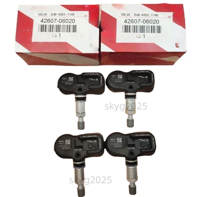 Brand-New Set of 4PCS OE 42607-06020 TPMS Tire Pressure Monitoring Sensors - Image 1 of 3