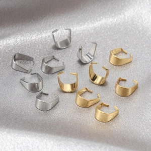 Wholesale Stainless Steel Gold/Silver Pinch Bails for diy Necklace Making - Picture 1 of 5