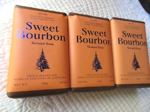 CASTELBEL SWEET BOURBON TRIPLE MILLED SOAP BARS X3 LARGE 10.5 oz. ea. PORTUGAL - Picture 1 of 4