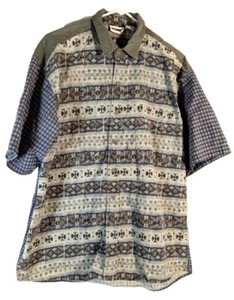 Gitano men's large Aztec multicolor shirt - Picture 1 of 8