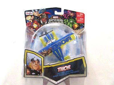 Marvel Super Hero Squad Thor Die Cast Airplane-New OPEN PACKAGE - Image 1 of 2