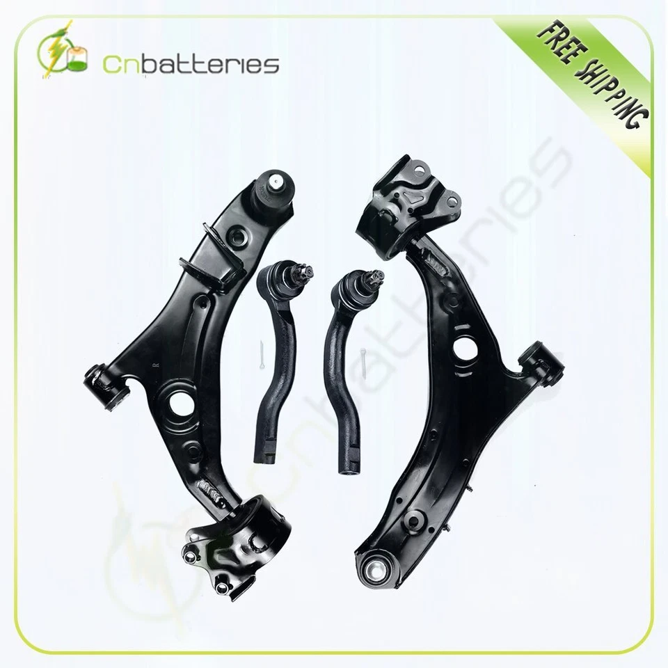 Braços de controle inferiores dianteiros 4 peças extremidades externas da haste de amarração para 2007-2013 Mazda CX-9 - Imagem 1 de 4