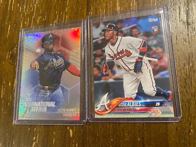 2018 Topps OZZIE ALBIES Rookie Card International Affair Atlanta Braves - Image 1 of 2