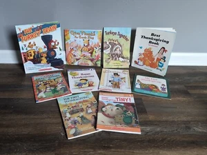Set of 10 Thanksgiving Themed Children's Paperback Book Bundle - Picture 1 of 9