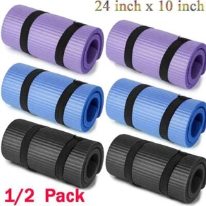15 mm dicke Yogamatte für Heimtraining verschleißfeste Trainingsmatte mit Gurt NBR - Bild 1 von 16