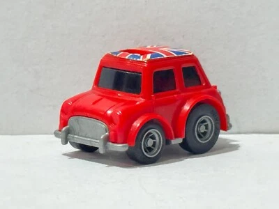 Vintage Choro Q Red Classic Mini Cooper Coupre UK British Flag Japan Union Jack - Image 1 of 4