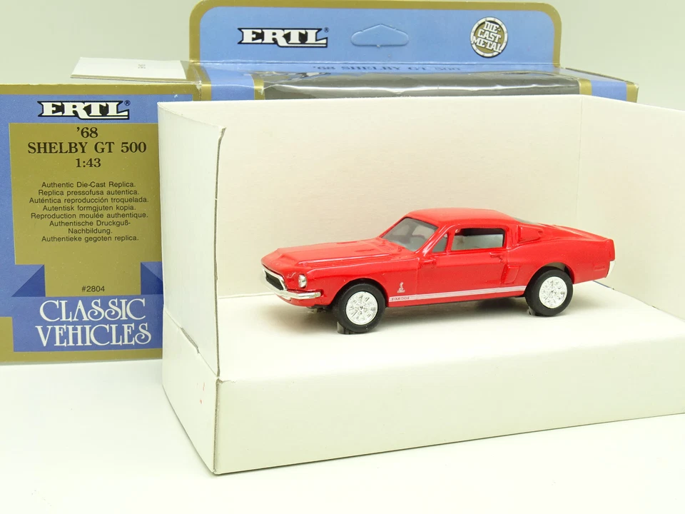 Ertl 1/43 - Ford MUSTANG Shelby Gt 500 Rosso 1968 - Immagine 1 di 1
