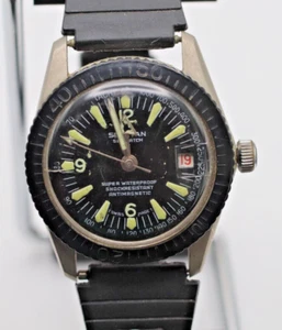 Spartan Seawatch Diver Mens 36mm Manual Wind Up - Runs Ready To Wear - Picture 1 of 6