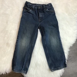 Jeans Timberland Brand Ragazzo Denim Lavaggio Medio Vita Regolabile 100% Cotone Taglia 5 - Foto 1 di 8