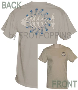 1-PRIMAL SURFFISCH SKELETT SURFEN STRAND APPAREL GERÜSTUNG GRAFIK GEDRUCKT T-SHIRT - Bild 1 von 6