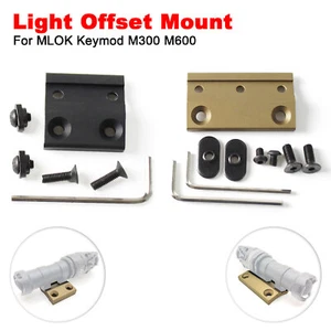 Montaje de desplazamiento de luz táctico MLOK para linterna Keymod M LOK M300/600 M600DF - Imagen 1 de 17