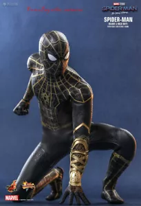 Traje Negro y Dorado Hot Toys 1/6 Mms604 Spider-Man No Heroes Return Spider-Man - Imagen 1 de 8