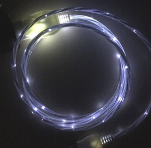 LED LIGHT-UP USB Data Cable charger FOR Apple iPhone  X 8 7 6 5 4s MICRO B C - Picture 1 of 30