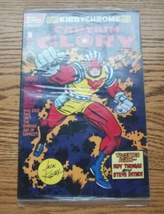 Captain Glory #1 w/ Super Deluxe Kirbychrome Card Sealed Topps Comics   1993 - Picture 1 of 2