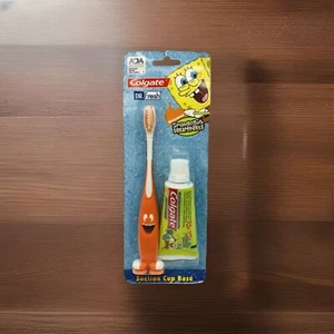 NOS Vtg 2005 SpongeBob Squarepants Colgate Kids Toothbrush Soft Unisex Suction - Picture 1 of 4