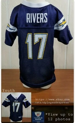 Camiseta deportiva Chargers Football RIVERS #17 Reebok ON FIELD bebé niño pequeño 18M Foto 1 de 4