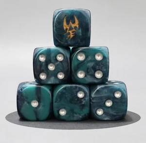 Blue steel raiders for grimdark sci fi tabletop wargames D6 void war dice - Picture 1 of 4