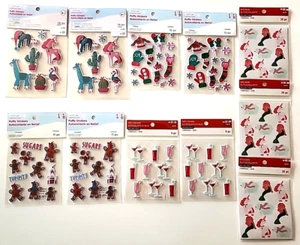 Creatology Holidays Puffy/ Stickers Mixed Lot of 11 All New Sealed pkgs - Picture 1 of 9