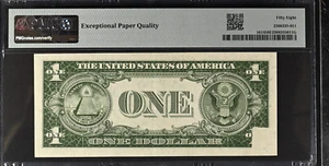 1935E $1 Silver Certificate Fr1614 Obstructed Printing Error - PMG 58 Choice AU - Picture 1 of 4