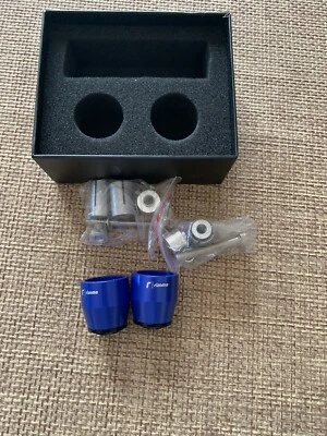 Contrappesi Coppia Terminali Manubrio Moto Contrappesi Bilancieri Blu New - Immagine 1 di 4