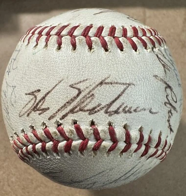 1966 New York Mets Team Signed Baseball - 26 Signatures OMLB GILES NL Ball Boyer - Image 1 of 4