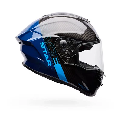 Bell Race Star DLX Flex Motorcycle Helmet Blue Strike Large Foto 1 de 4