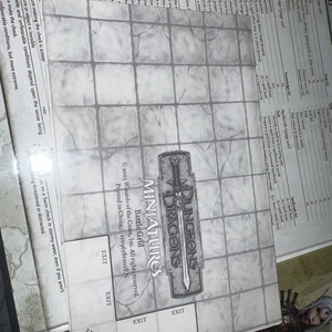 2000 Wizards of the Coast Dungeons & Dragons battle mat grid poster - Picture 1 of 7