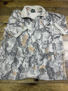 Vintage Natural Gear Shirt Mens M USA Camo Polo 90s AOP - Picture 1 of 5