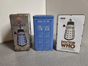 BBC Doctor Who Special Collectors VHS Metal Tins With VHS, Tardis, Dalek  - Picture 1 of 20